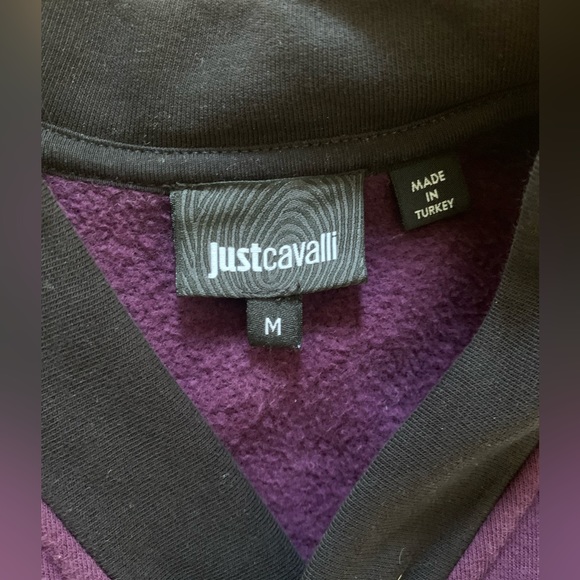 JUST CAVALLI Men's Cardigan jacket with embellished sleeves. Size Medium. - Picture 5 of 10